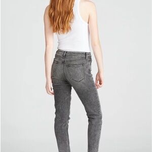 VIGOSS Women's Frankie Slim Straight Black Wash Jeans
